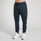 LEONE TROUSERS MELANGE - blue